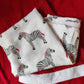 Zebra design muslin or burp cloth 