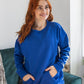 Bex Blue Breastfeeding Jumper - Stylish Mum