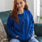 Bex Blue Breastfeeding Jumper - Stylish Mum