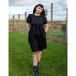 Casey Black Breastfeeding Skater Dress - Stylish Mum breastfeeding clothing brand