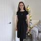 Classic Black Zip Breastfeeding Dress - Stylish Mum