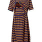 Hazel Stripe Skater Breastfeeding Dress - Stylish Mum