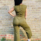 Kerry Khaki Breastfeeding Jumpsuit - Stylish Mum nursing jumpsuit UK