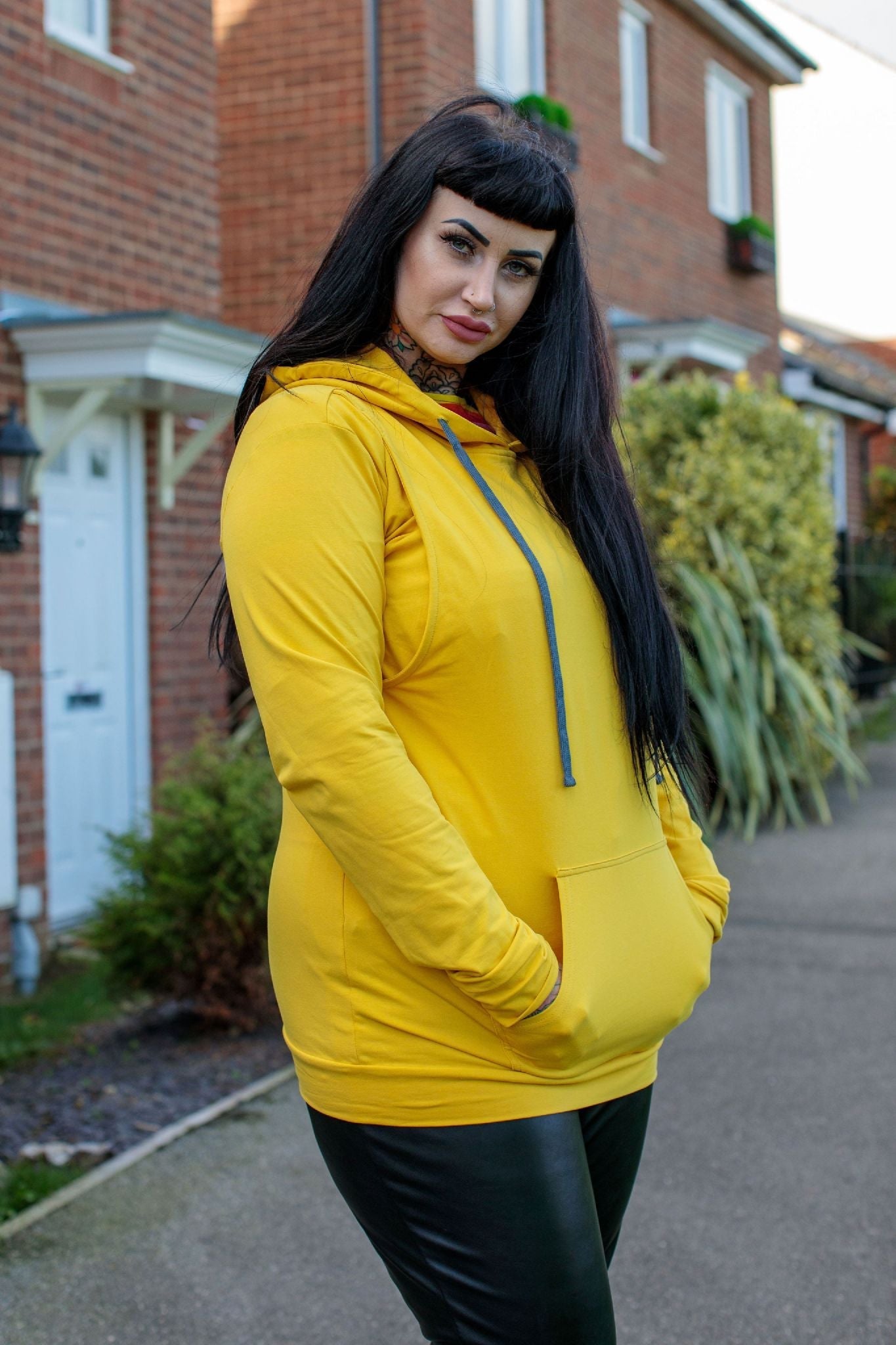 Mustard Breastfeeding Hoodie - Stylish Mum