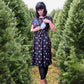 *NEW* Pre - Order Leopard Christmas Tree Breastfeeding Dress - Stylish Mum