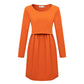 Orla Orange Breastfeeding Skater Dress - Stylish Mum for nursing dresses UK