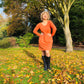 Orla Orange Breastfeeding Skater Dress - Stylish Mum for breastfeeding clothes