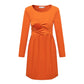 Orla Orange Breastfeeding Skater Dress - Stylish Mum for nursing dresses UK