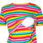 Rachael Rainbow Breastfeeding T-shirt - Stylish Mum