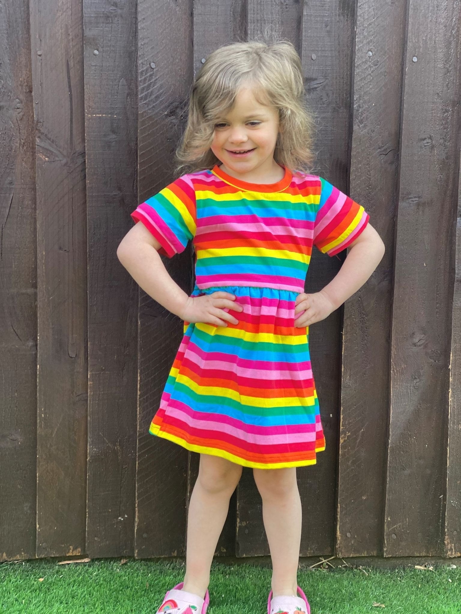 Rainbow Kid Dress - Stylish Mum