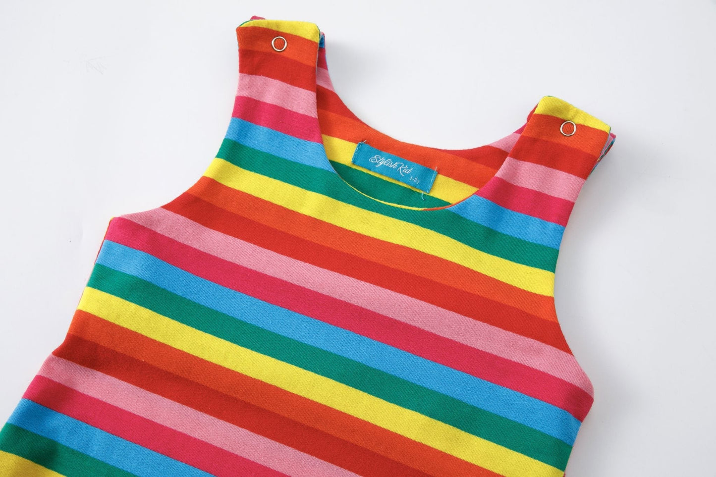 Rainbow Kid Dungarees - Stylish Mum