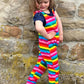 Rainbow Kid Dungarees - Stylish Mum