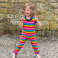 Rainbow Kid Dungarees - Stylish Mum