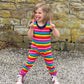 Rainbow Kid Dungarees - Stylish Mum