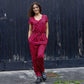 Red Leopard Breastfeeding Jumpsuit - Stylish Mum