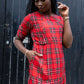 Tartan Midi Breastfeeding Dress - Stylish Mum